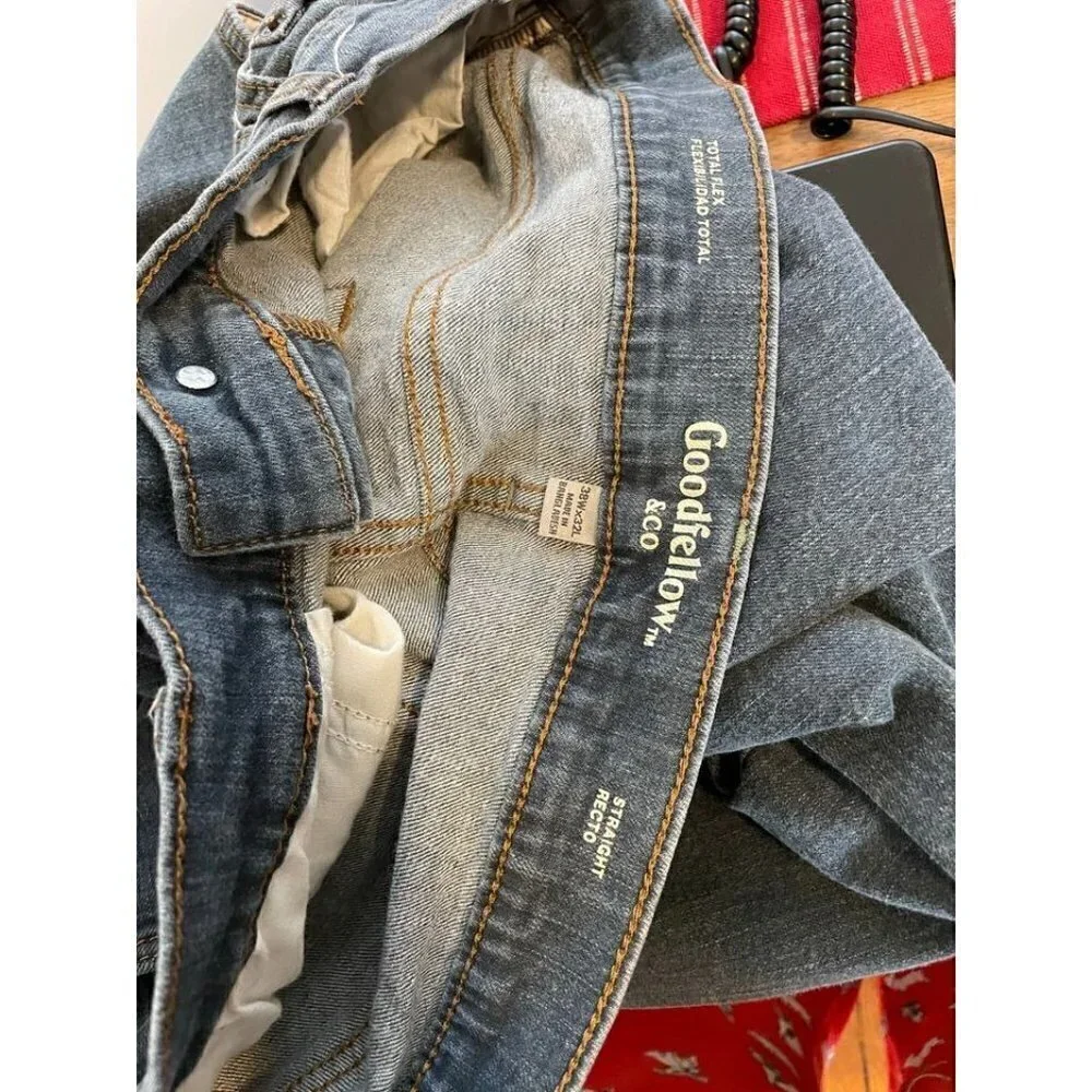 Goodfellow Men's Size 38 x 32 Total Flex Straight Recto Jeans